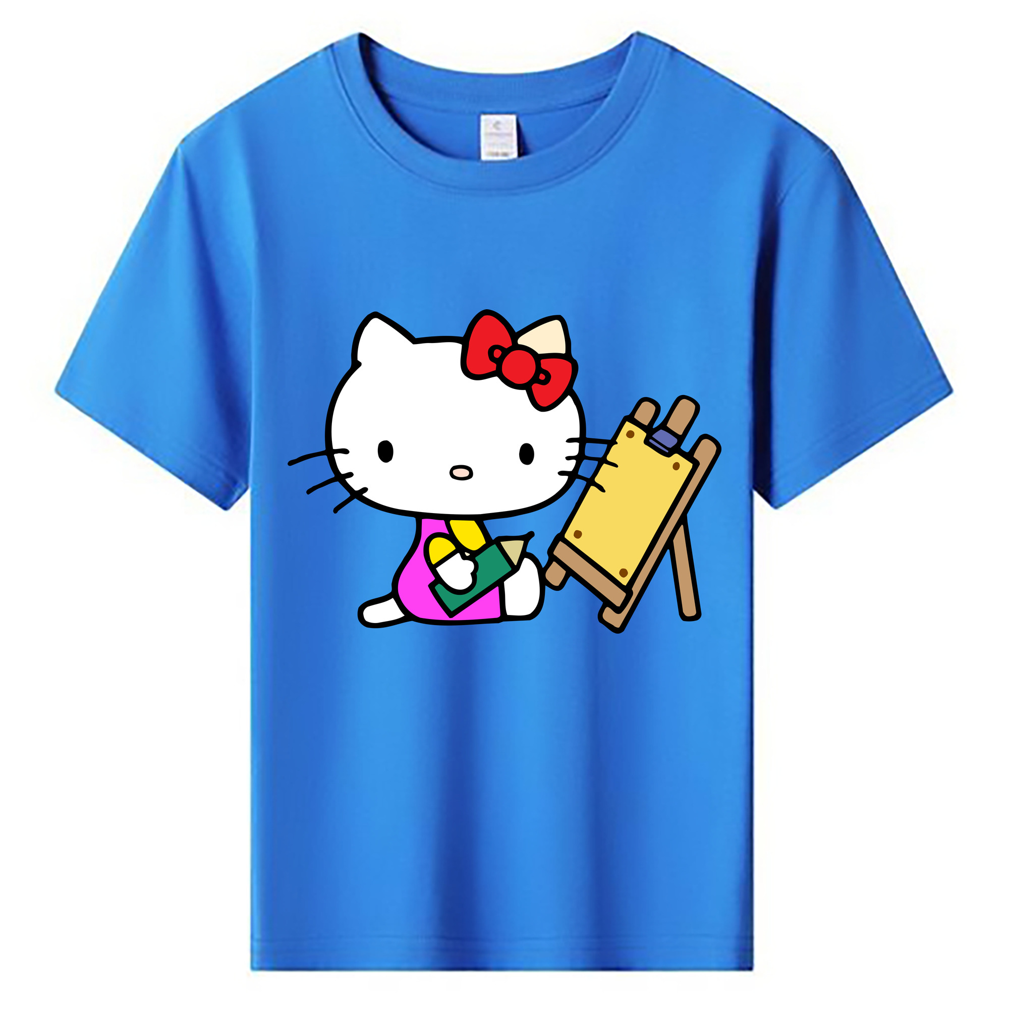 （画像用） Hello Kitty ハローキティ 綿100％キッズTシャツ（フロントプリント）